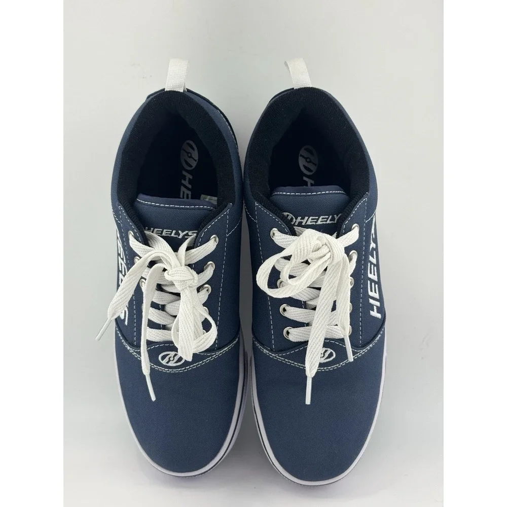 Heelys Pro 20 Men's Sz 8 Navy Blue Canvas Wheeled Skate Sneakers Shoes HE100758